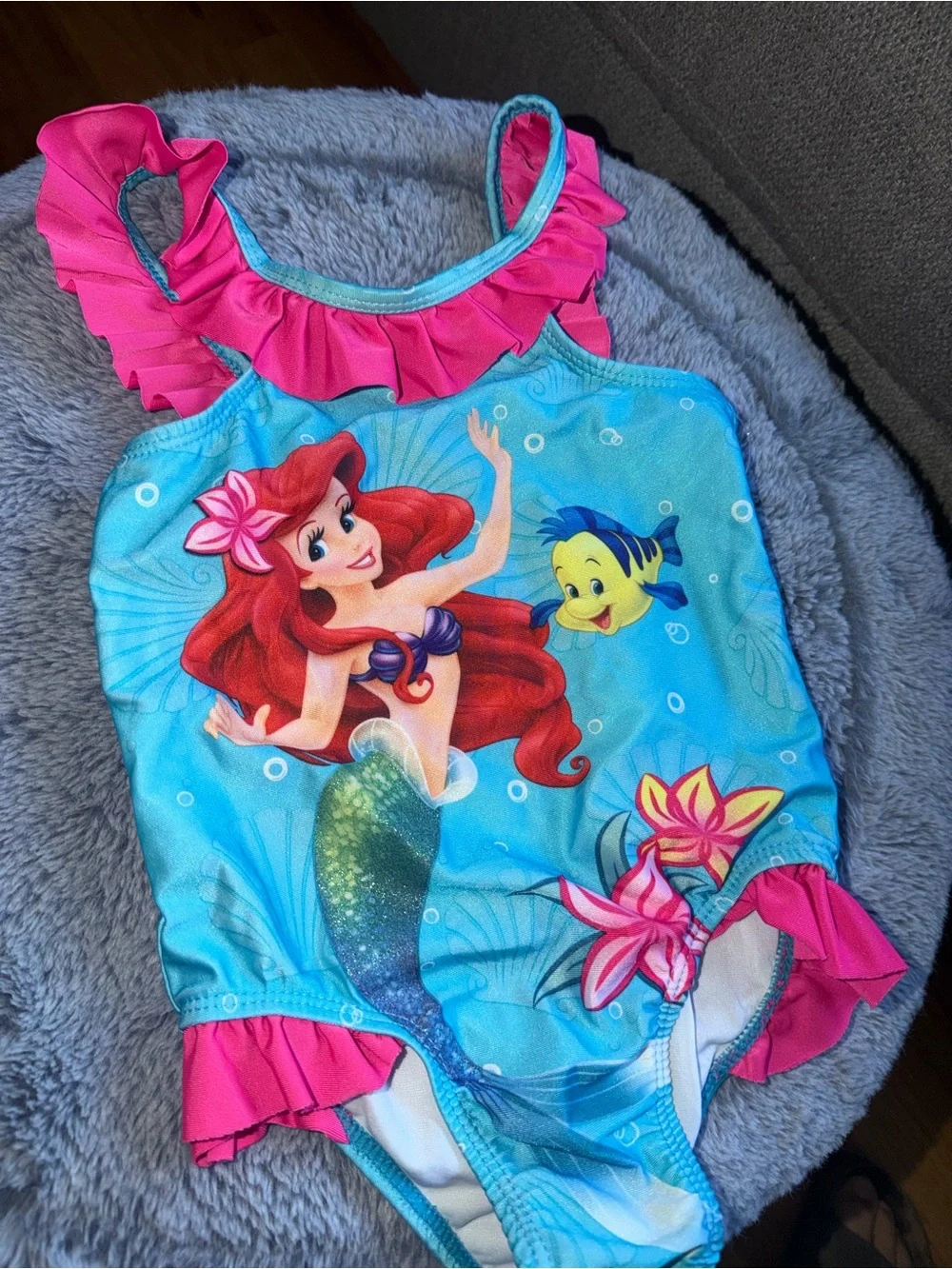 2013 The Little Mermaid Ariel One-Piece Swimsuit - Pink & Aqua